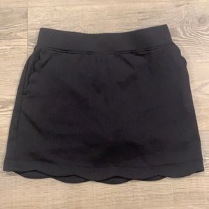 Black tennis skirt